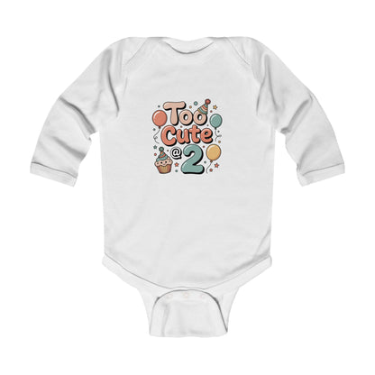 Toddler Birthday Celebration Bodysuit - 'Too Cute @ 2'