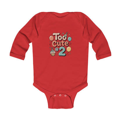 Toddler Birthday Celebration Bodysuit - 'Too Cute @ 2'