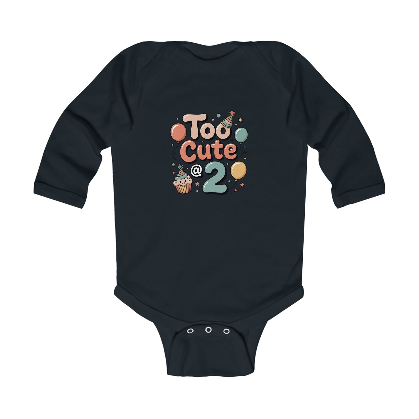 Toddler Birthday Celebration Bodysuit - 'Too Cute @ 2'