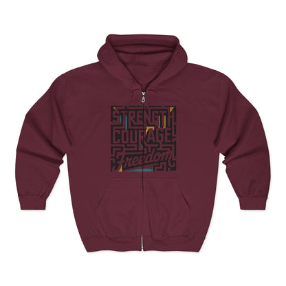 Empowering Freedom Zip-Up Hoodie