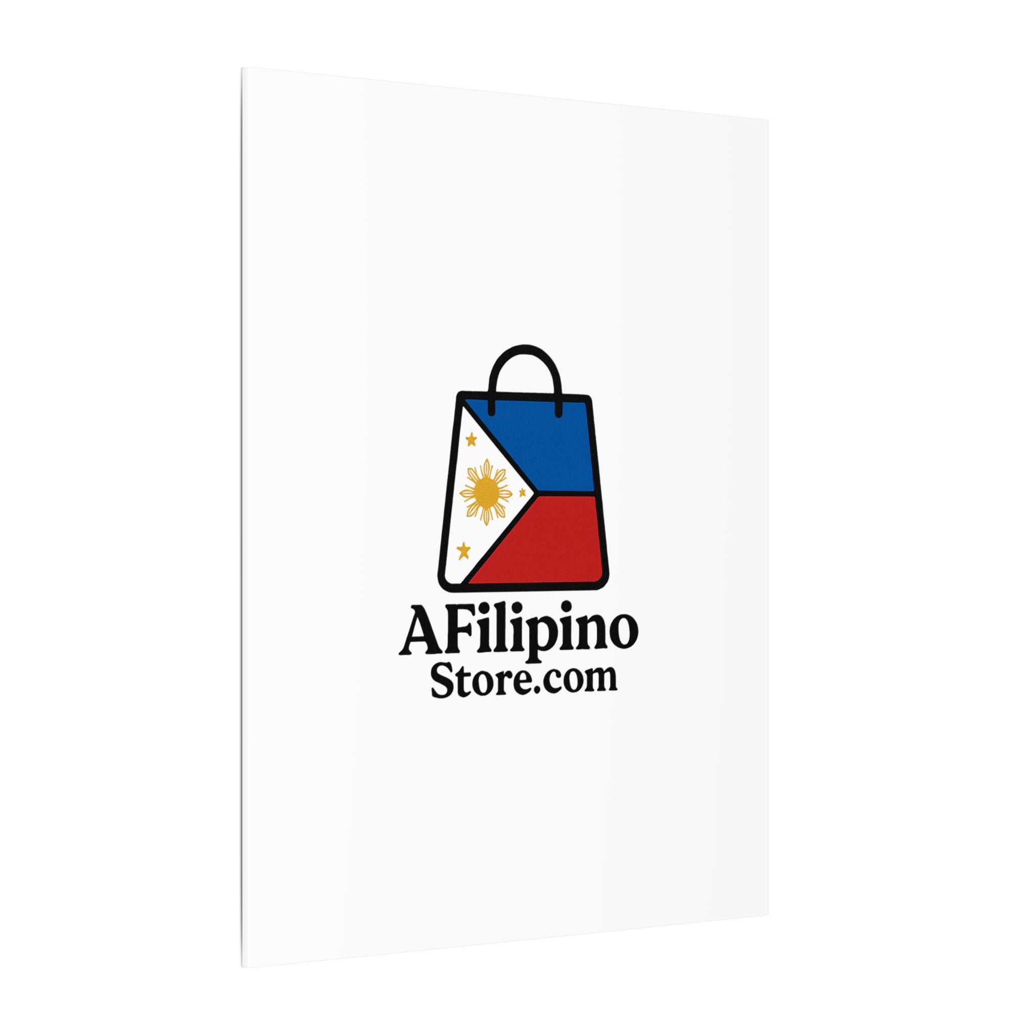 Filipino Flag Tote Logo Canvas Print — AFilipinoStore.com Matte Stretched Wall Art
