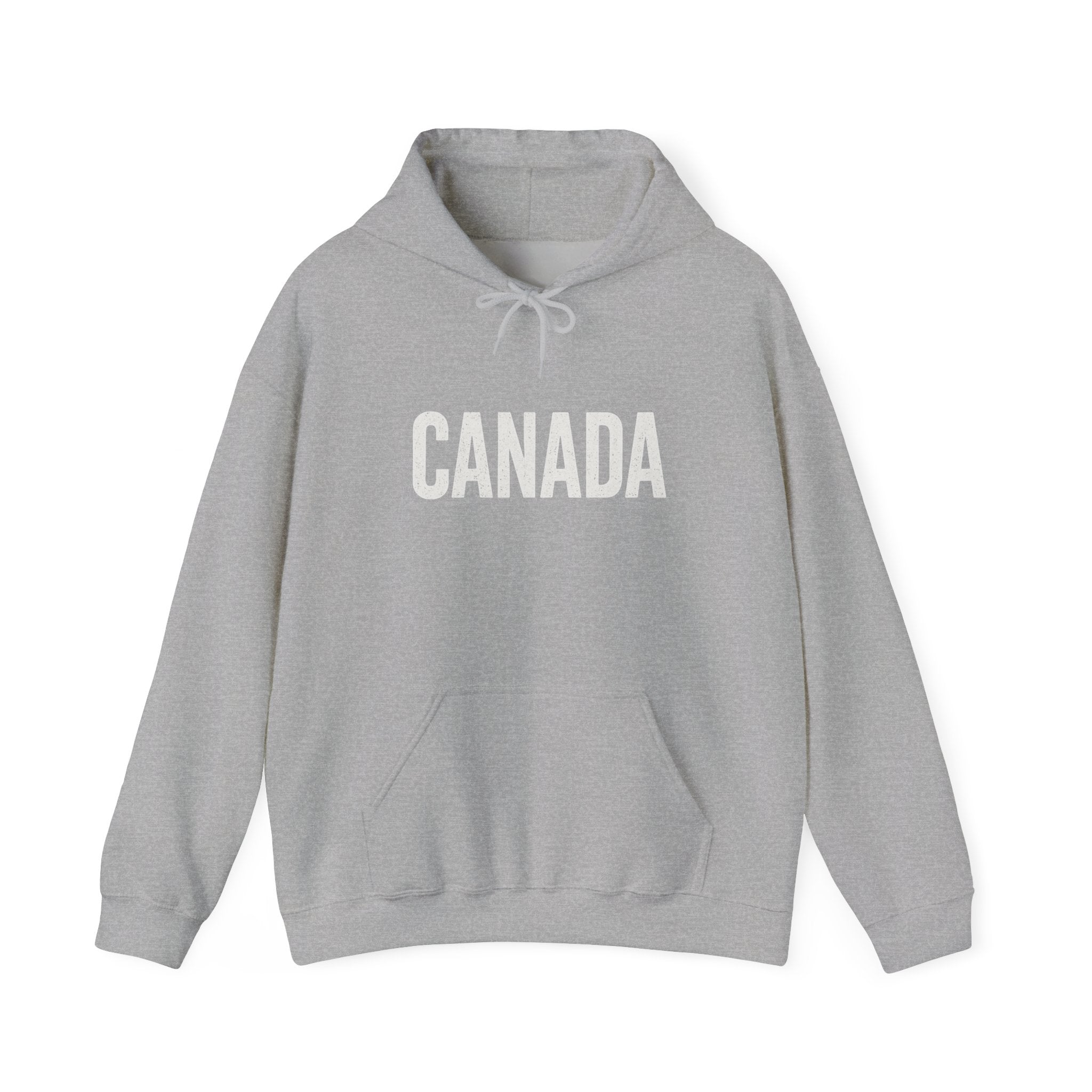 Canada Flag Hoodie – Vintage Canada Text & Maple Leaf Pullover