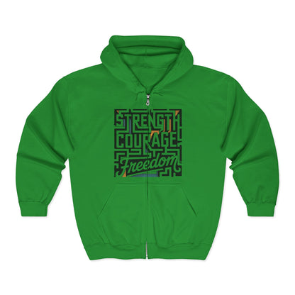 Empowering Freedom Zip-Up Hoodie