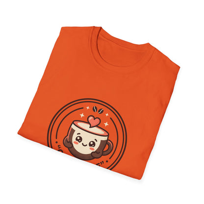 T-Shirt — Caffè Cutie Cute Coffee Cup Graphic Tee