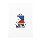 Filipino Flag Tote Logo Canvas Print — AFilipinoStore.com Matte Stretched Wall Art