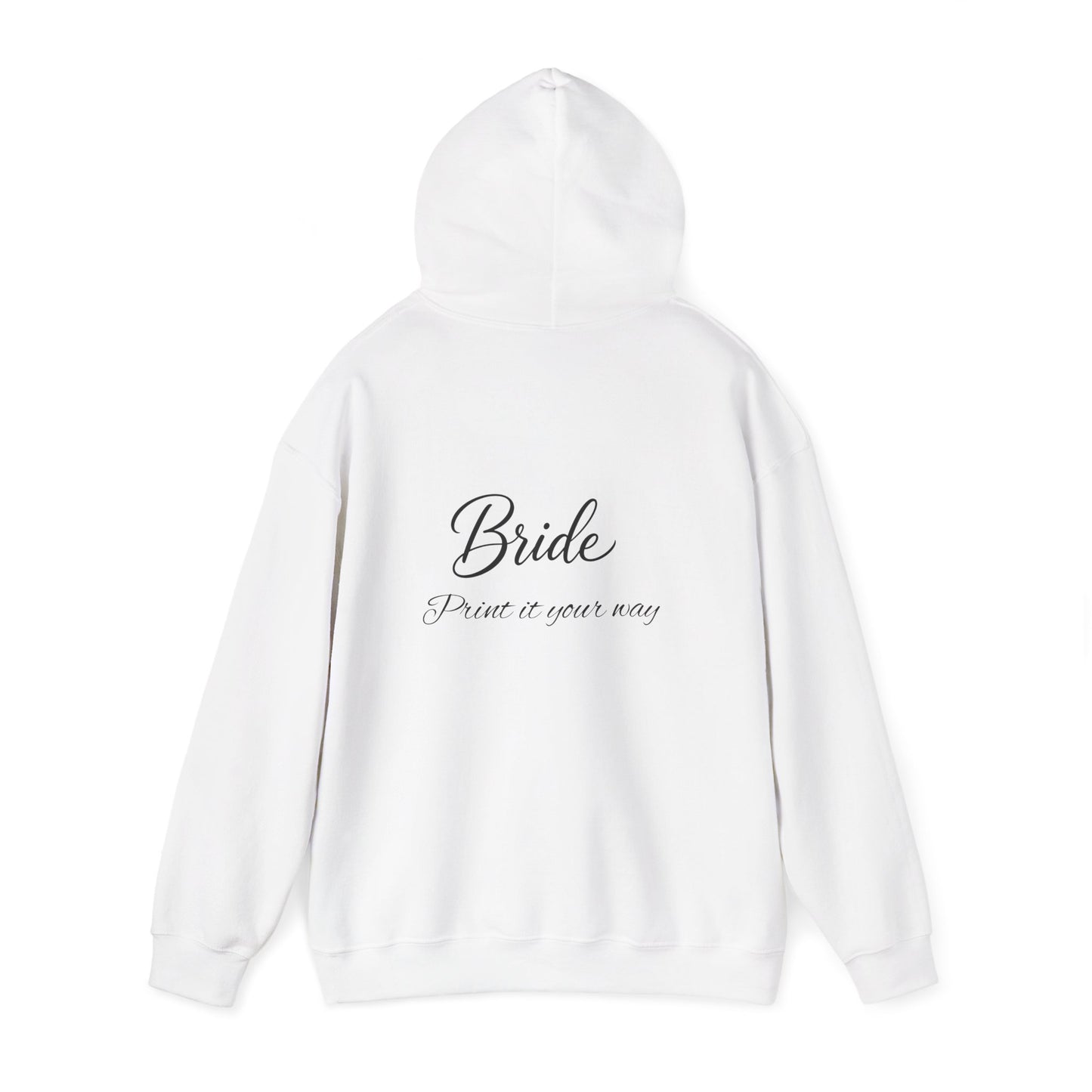"Bride" Script Hoodie — Bridal Wedding Party Pullover