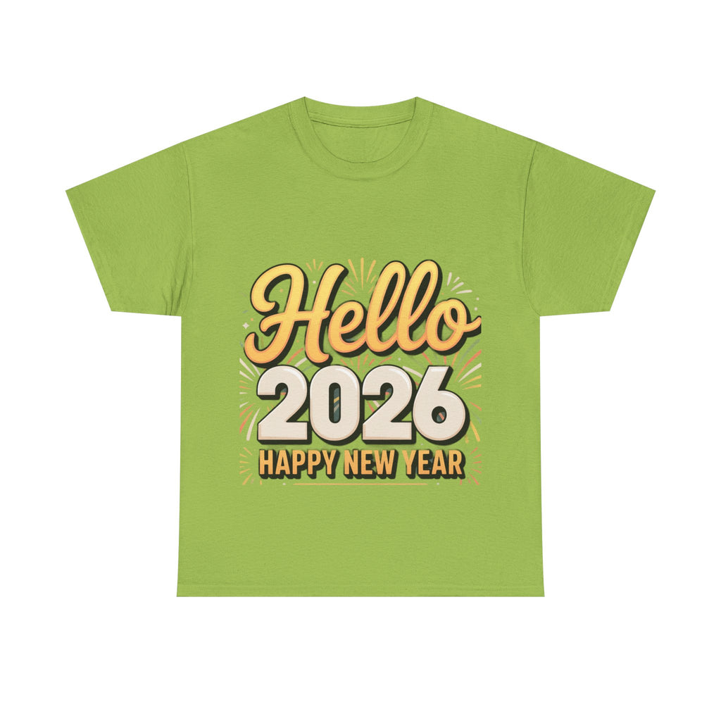 Copy of New Year Celebration Tee - Hello 2026 Happy New Year Design