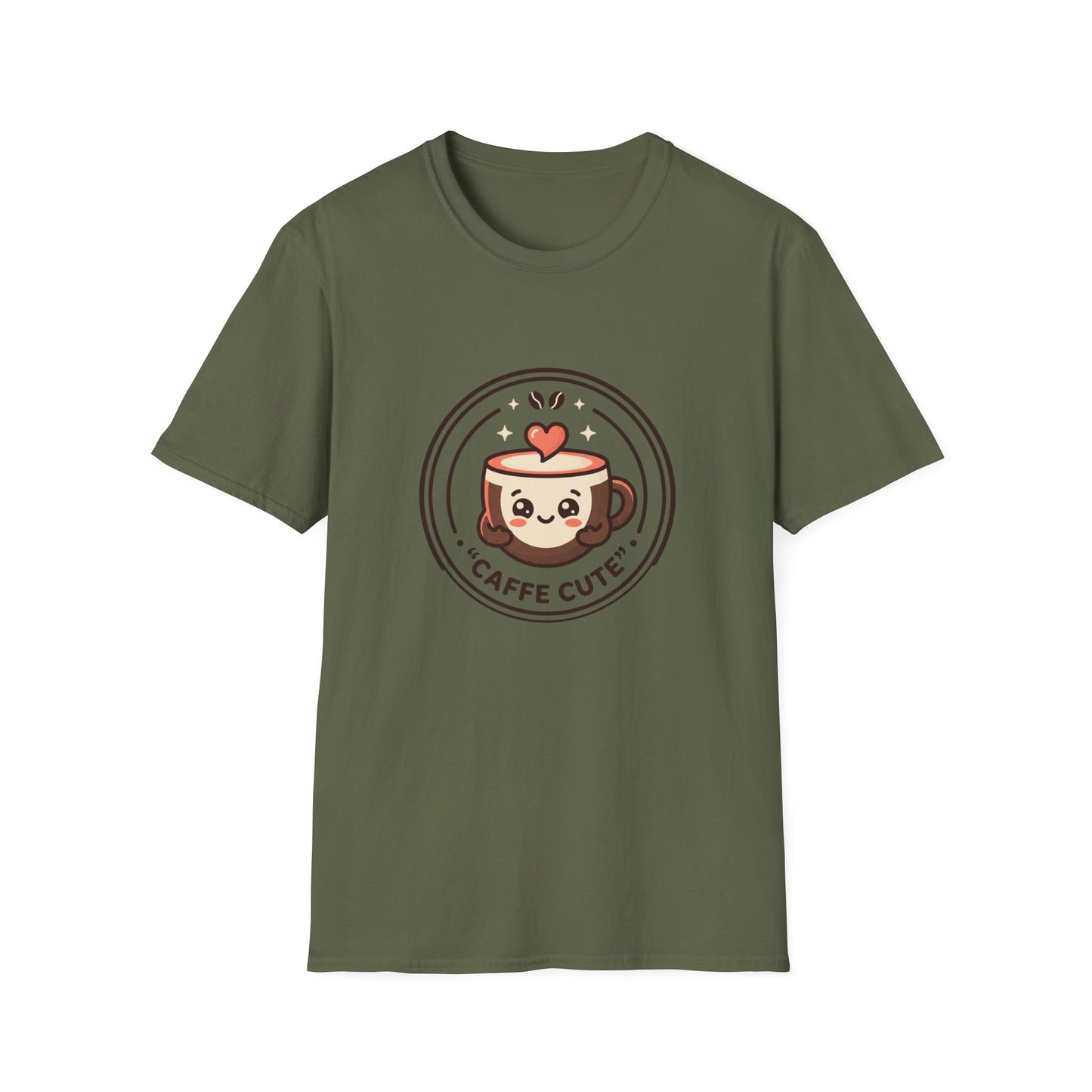 T-Shirt — Caffè Cutie Cute Coffee Cup Graphic Tee