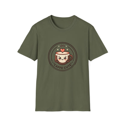 T-Shirt — Caffè Cutie Cute Coffee Cup Graphic Tee