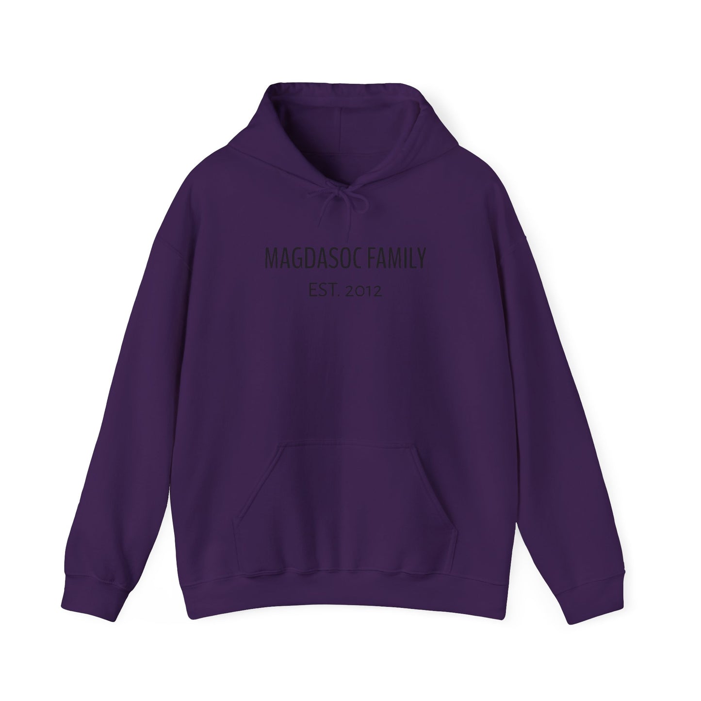 Custom Family Name Hoodie (REGULAR PRINT, DTF)-Personalized Pullover