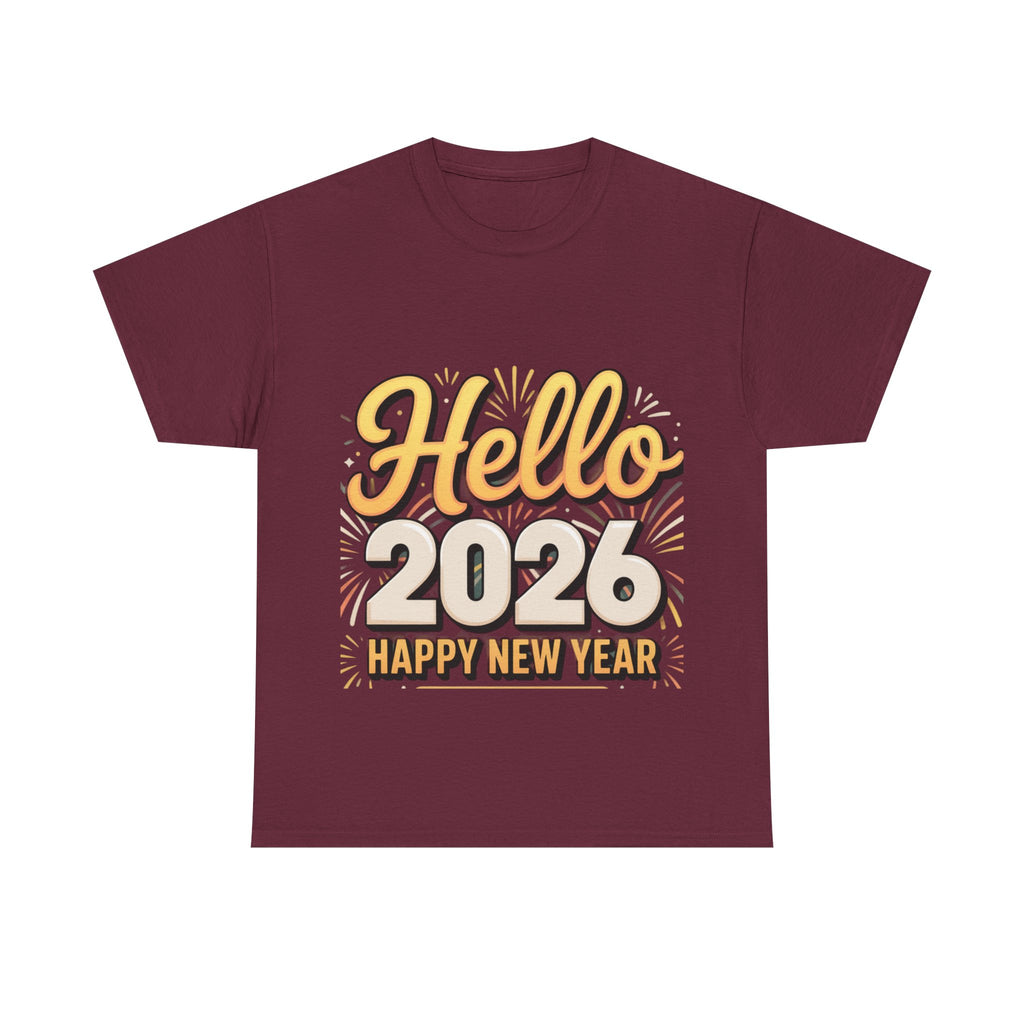 Copy of New Year Celebration Tee - Hello 2026 Happy New Year Design