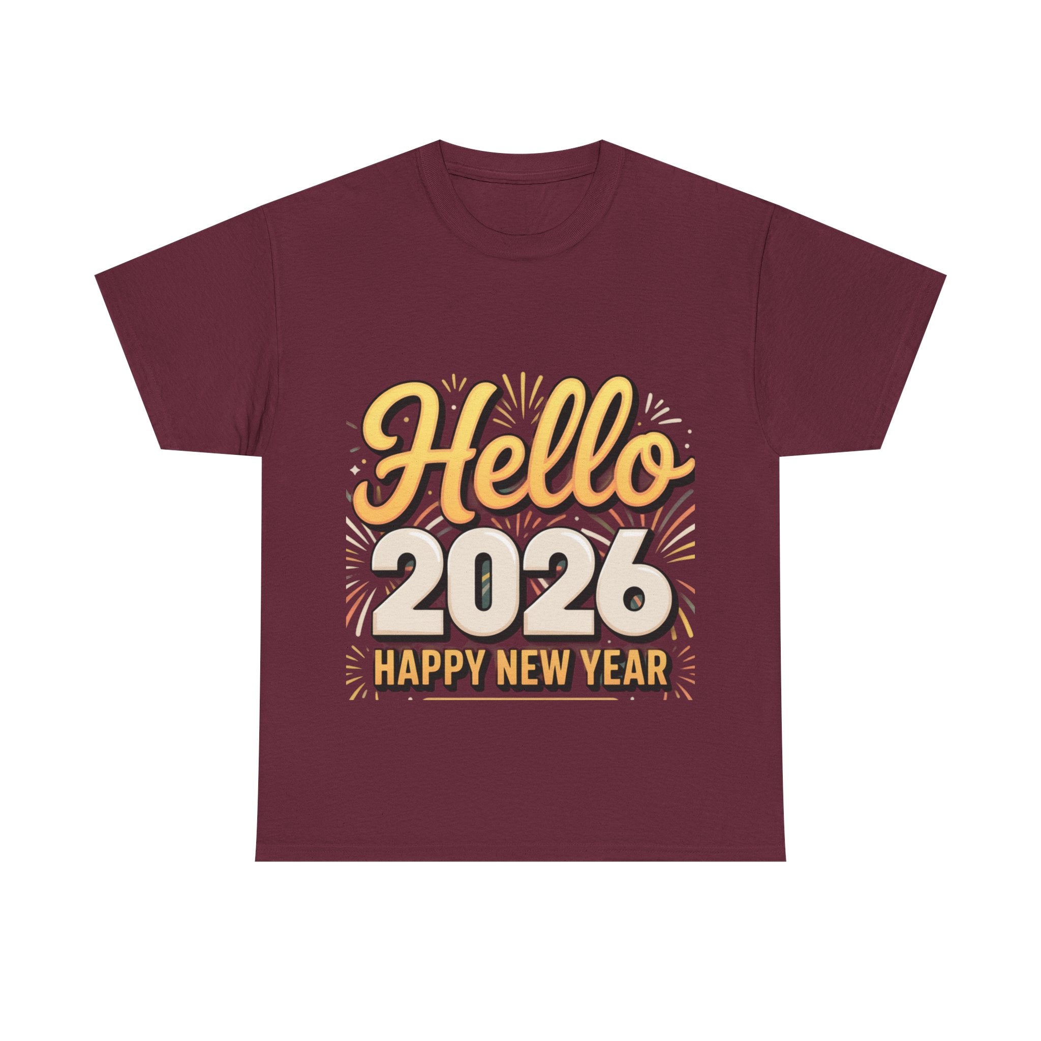 Copy of New Year Celebration Tee - Hello 2026 Happy New Year Design