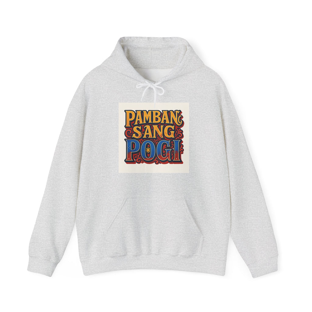 Filipino Pride Hoodie — "Pambansang Pogi" Retro Lettering Pullover