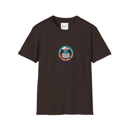 Student Life T-Shirt — Campus Book & Sunrise Design