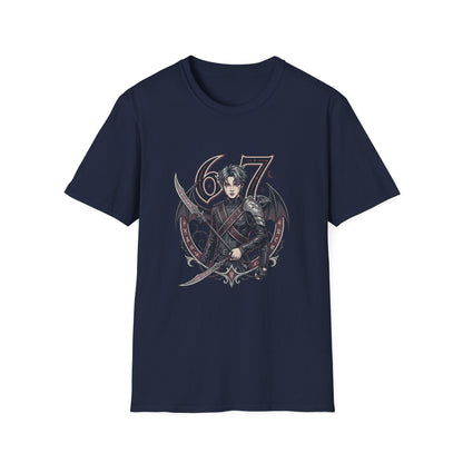 Gothic Demon Hunter T-Shirt — Knight with Wings Illustration