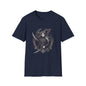Gothic Demon Hunter T-Shirt — Knight with Wings Illustration