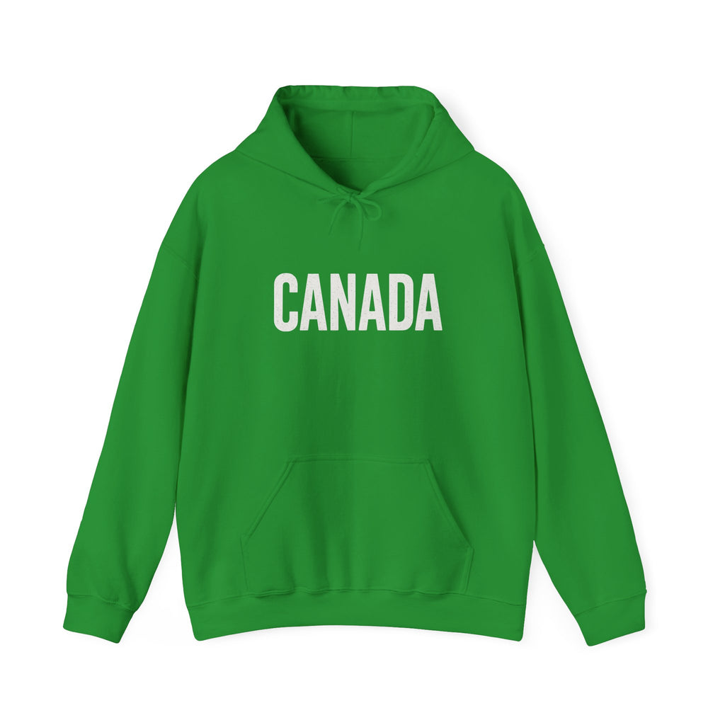 Canada Flag Hoodie – Vintage Canada Text & Maple Leaf Pullover