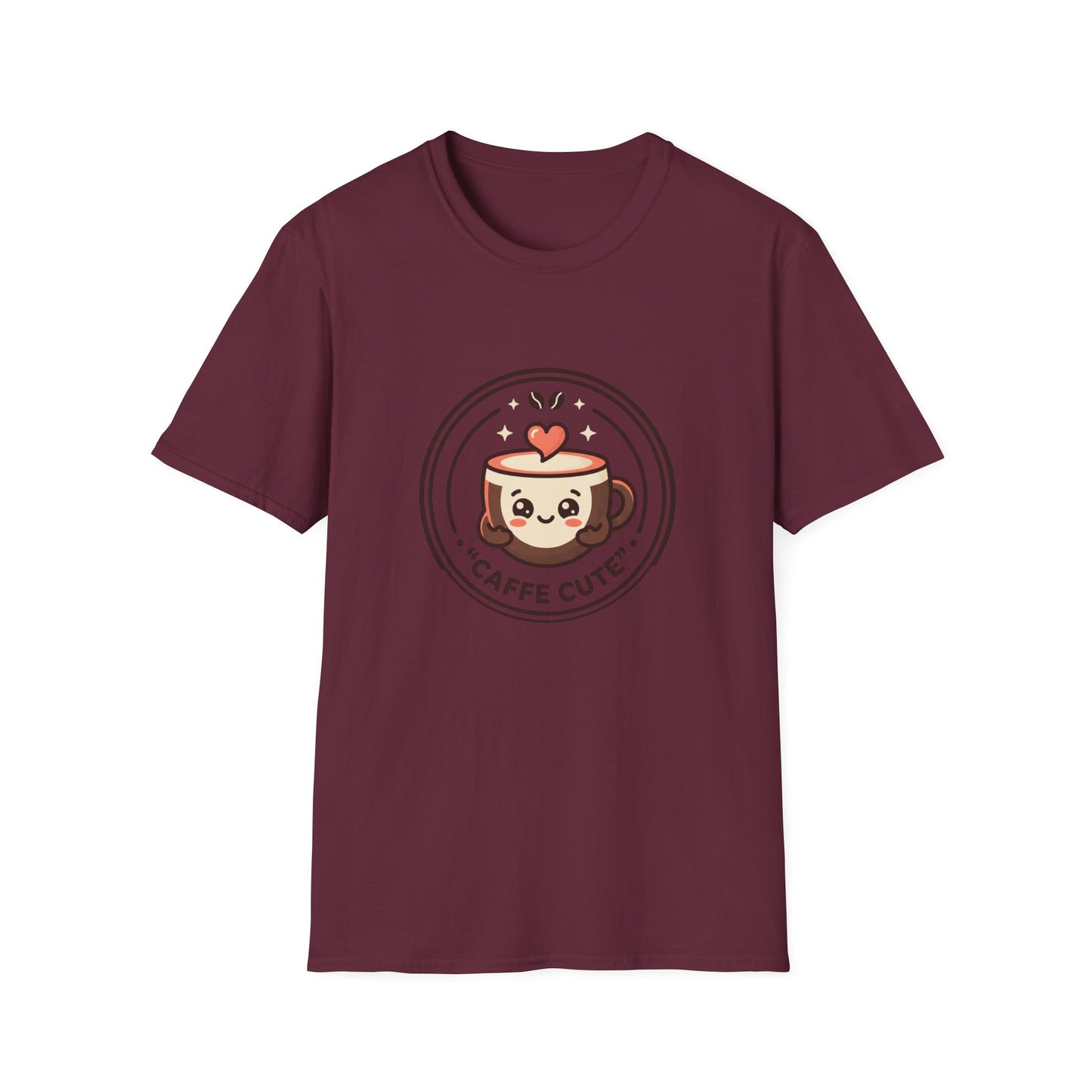 T-Shirt — Caffè Cutie Cute Coffee Cup Graphic Tee