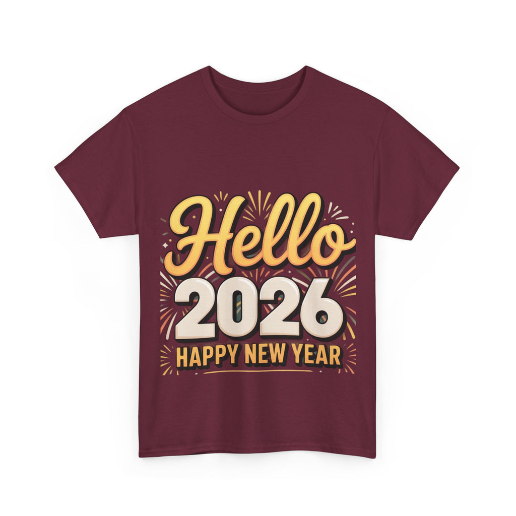 Copy of New Year Celebration Tee - Hello 2026 Happy New Year Design