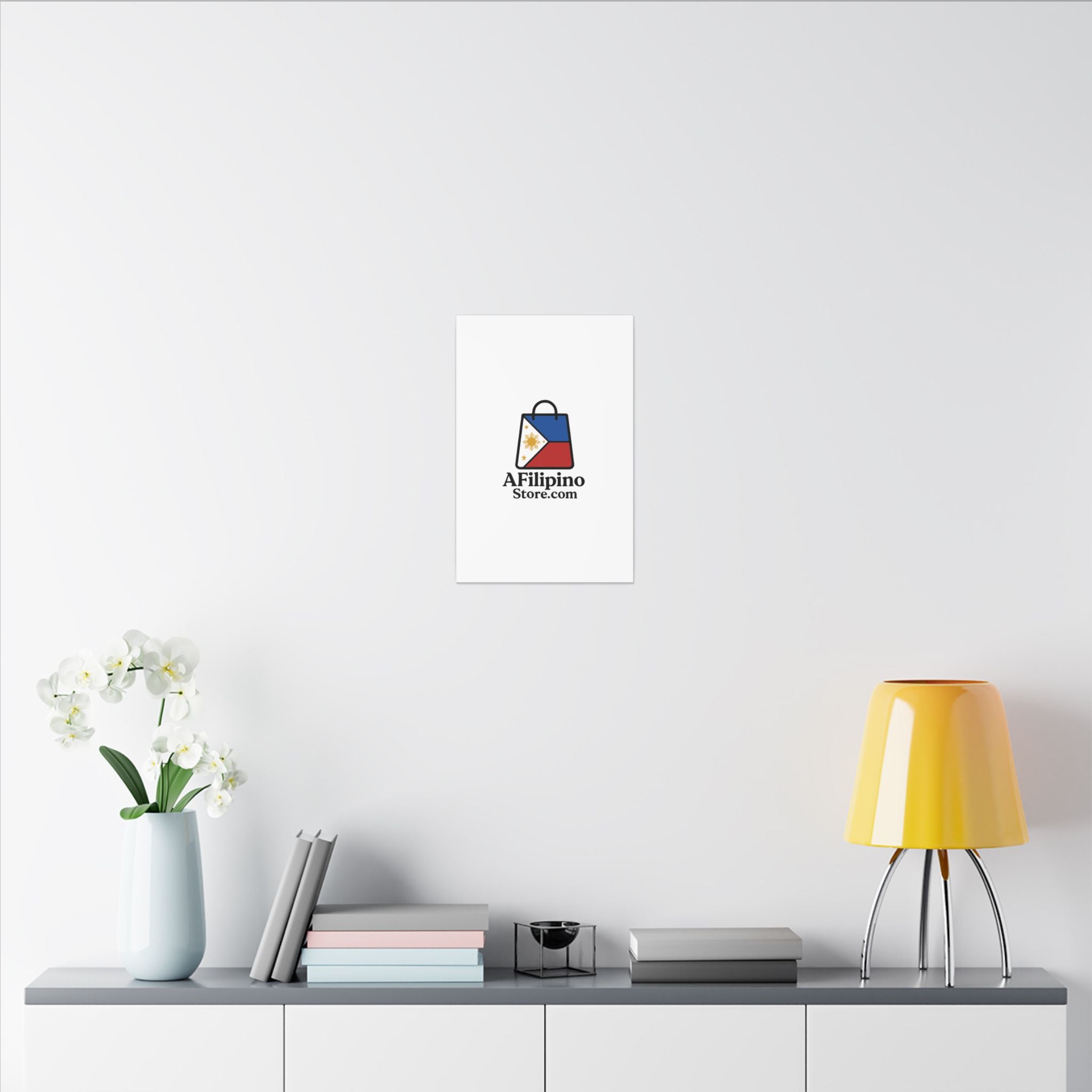 Filipino Flag Tote Logo Canvas Print — AFilipinoStore.com Matte Stretched Wall Art