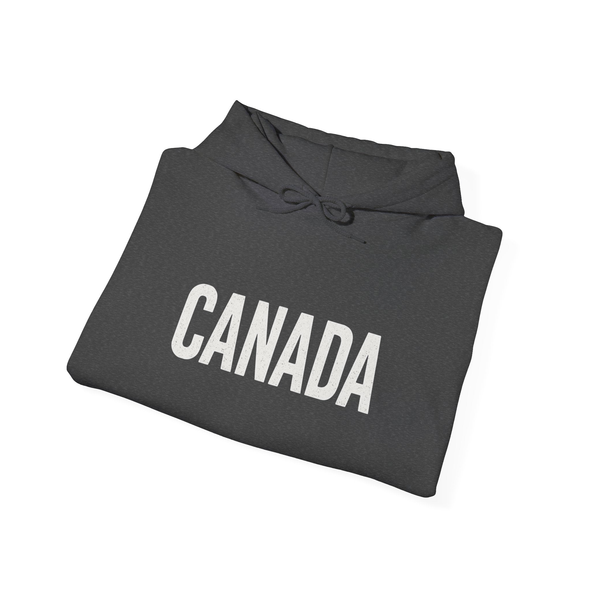 Canada Flag Hoodie – Vintage Canada Text & Maple Leaf Pullover