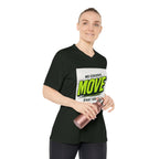 Move V-Neck Performance Tee – "No Excuses, Start Today" Motivational Workout Shirt