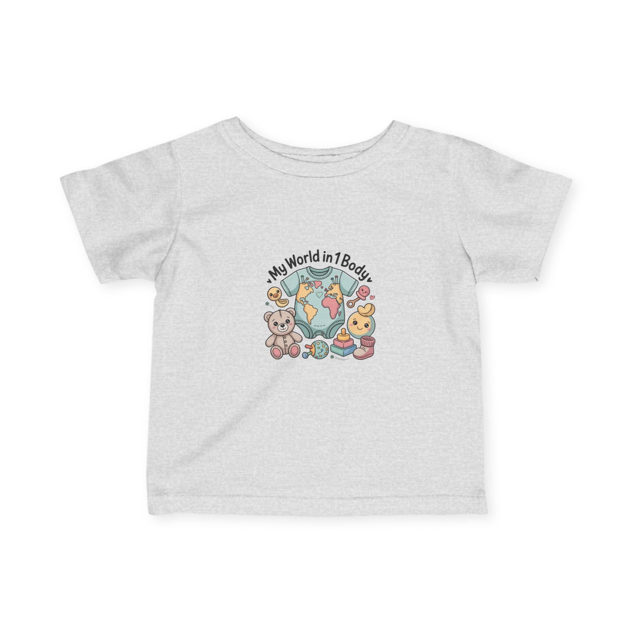 Cute Baby Tee: My World in 1 Body