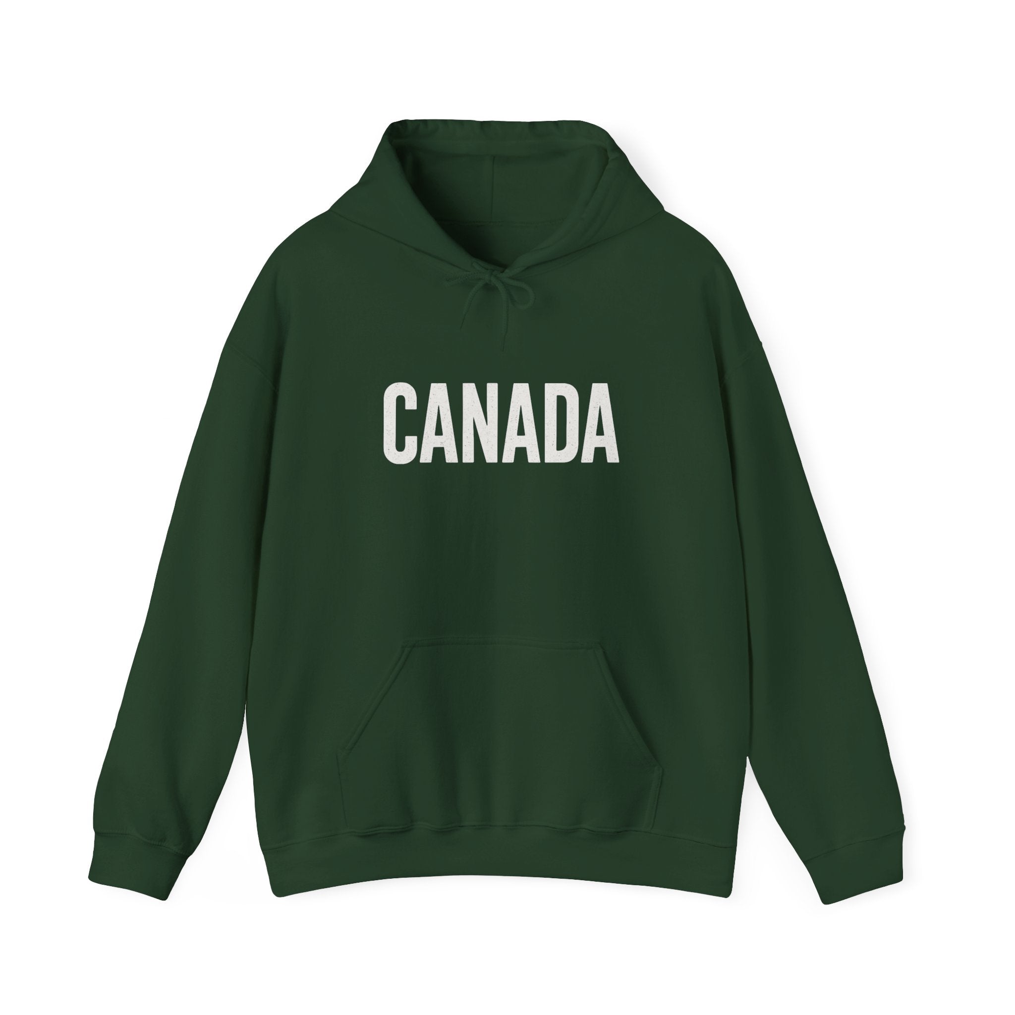 Canada Flag Hoodie – Vintage Canada Text & Maple Leaf Pullover