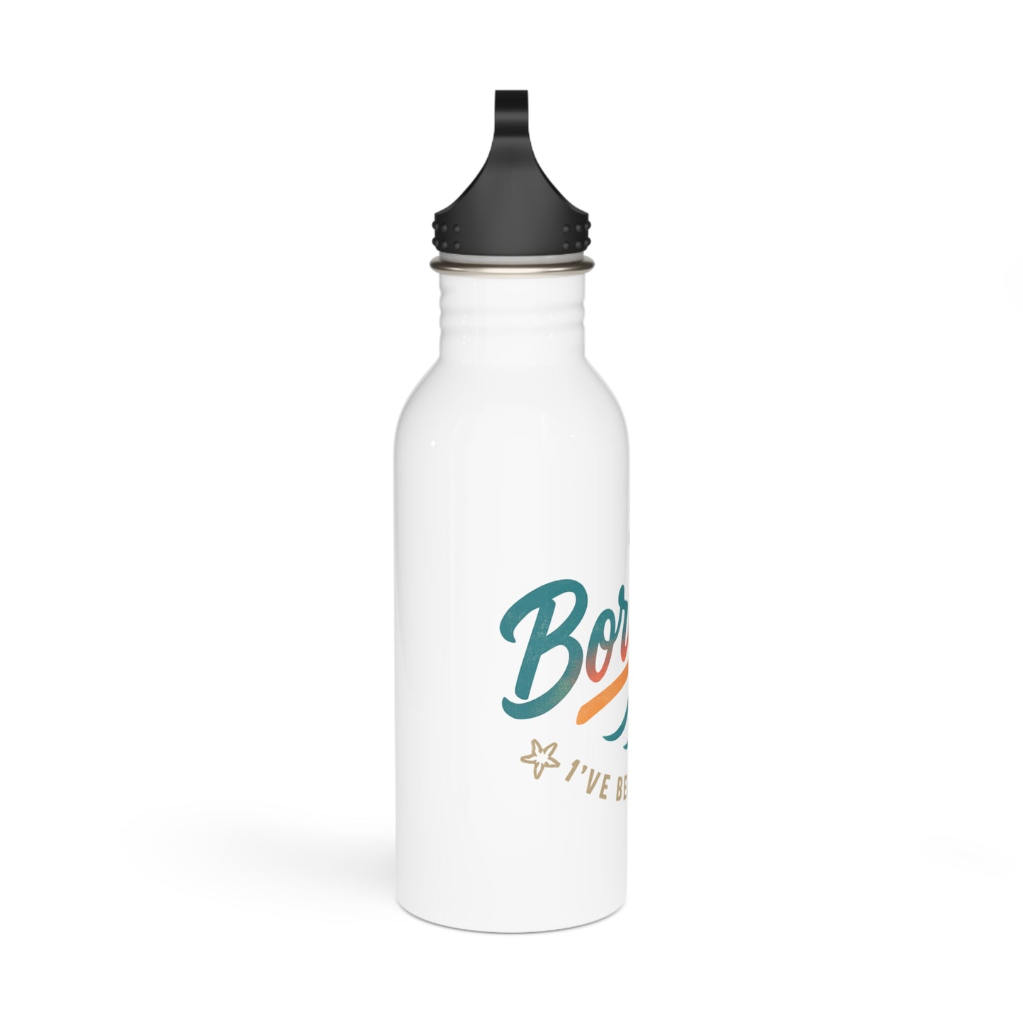 Boracay Stainless Steel Water Bottle – Beach Travel Bottle with Palm Tree Design