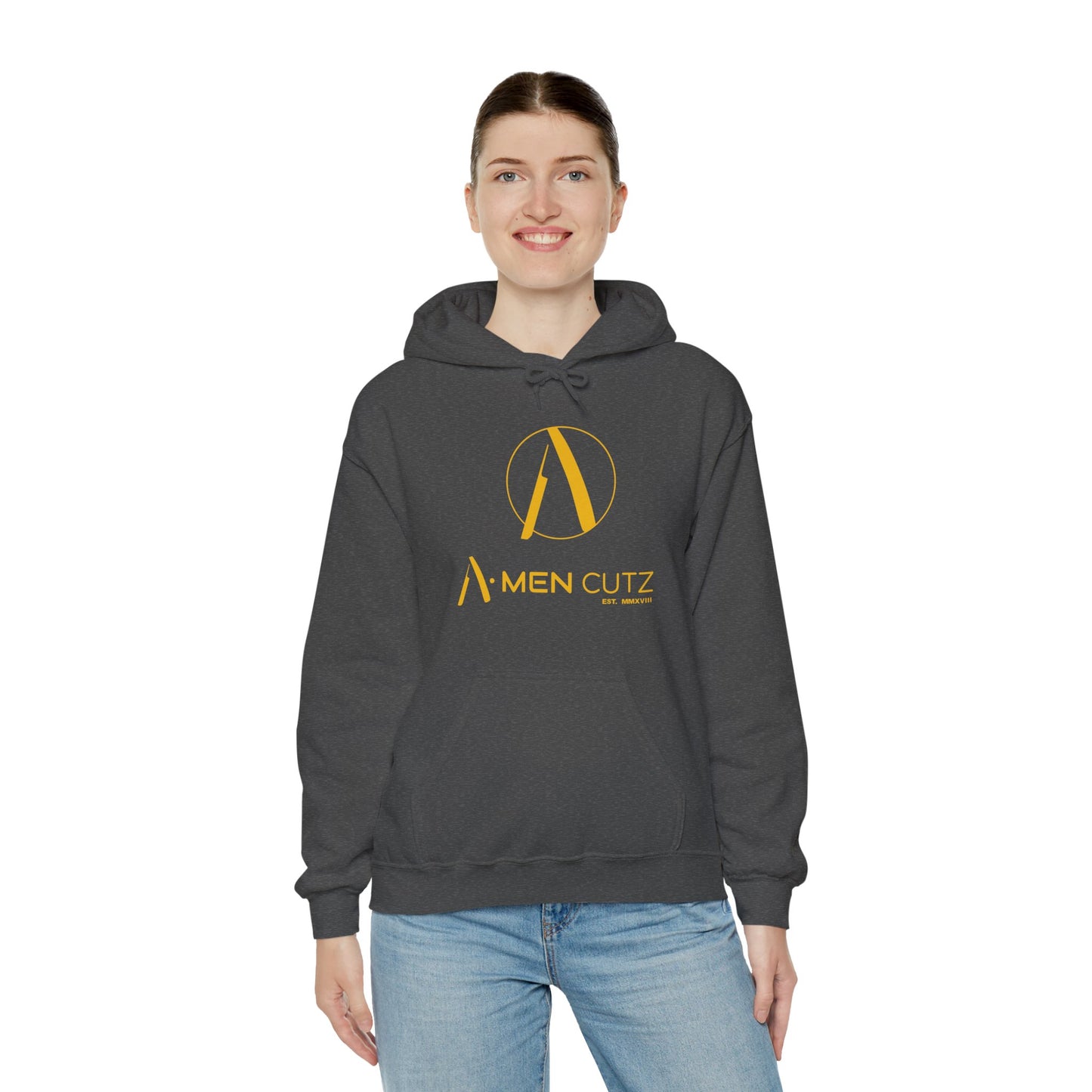 A Men Cutz Unisex Heavy Blend™ Hooded Sweatshirt
