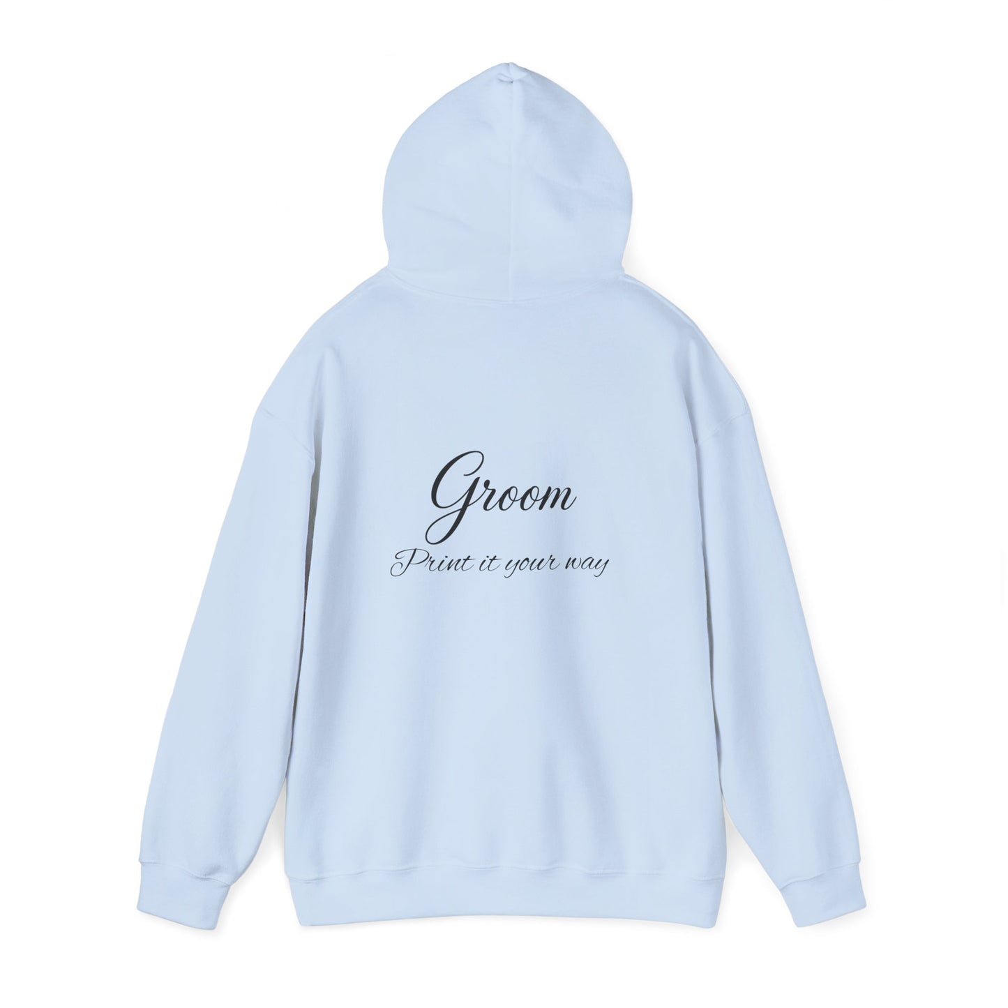 "Groom" Script Hoodie — Bridal Wedding Party Pullover