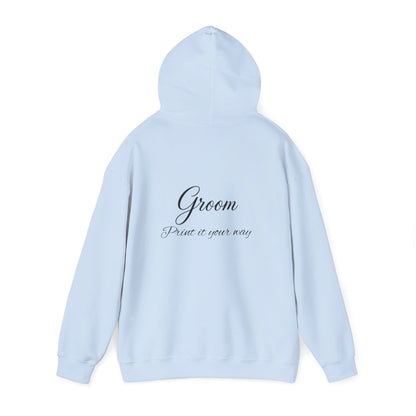 "Groom" Script Hoodie — Bridal Wedding Party Pullover