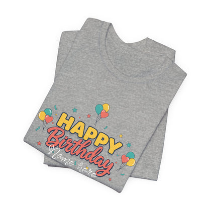 Personalized Happy Birthday Tee