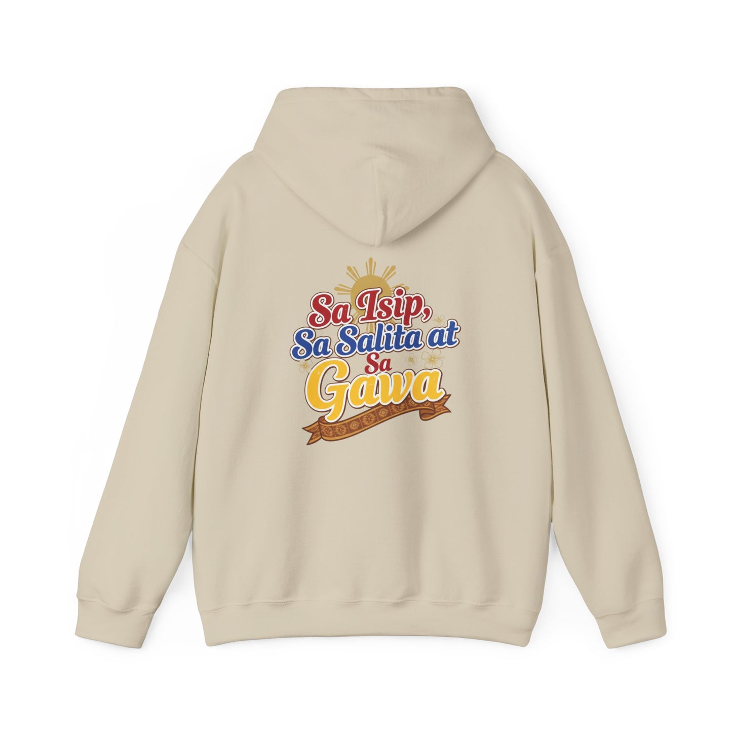 Pinay sa Isip sa Salita at sa Gawa — Filipino Pride Pullover Hoodie