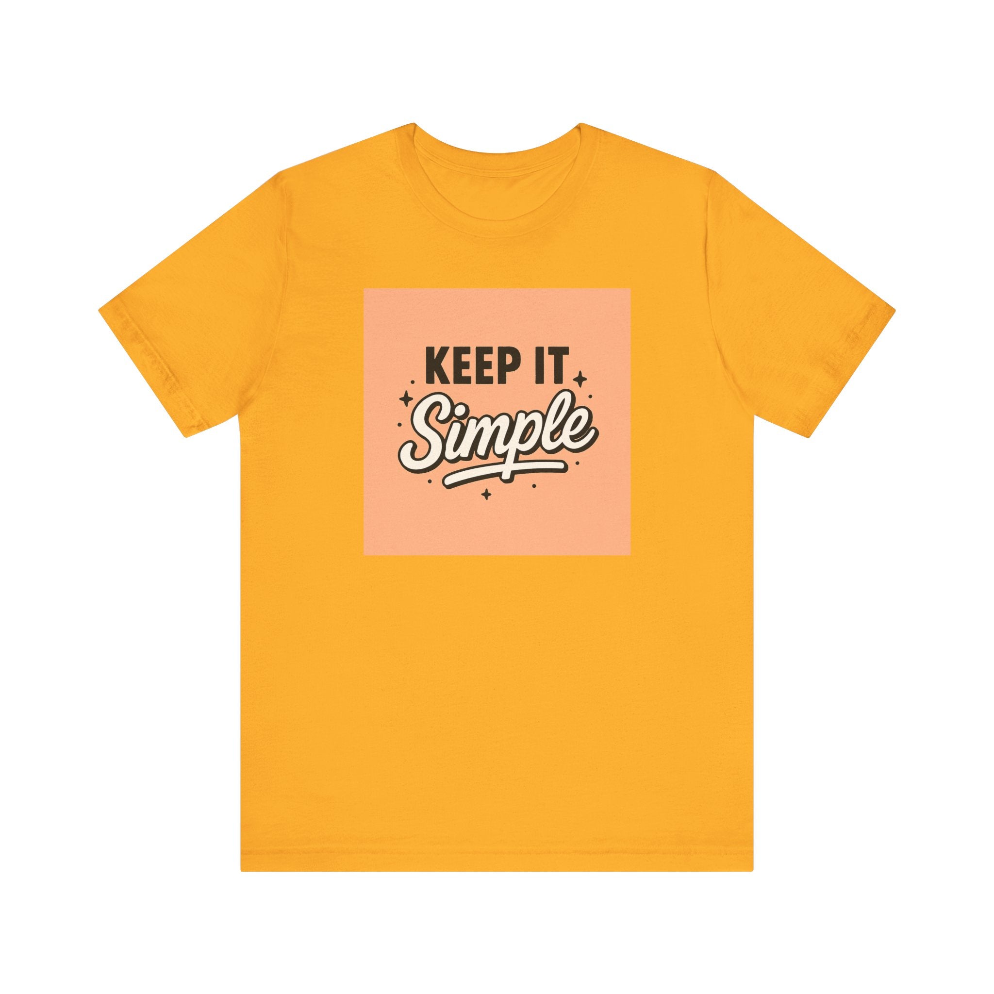 Keep It Simple T-Shirt — Minimalist Retro Graphic Tee