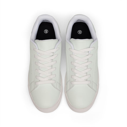ONE Classic White Leather Sneakers — Low-Top Casual Trainers