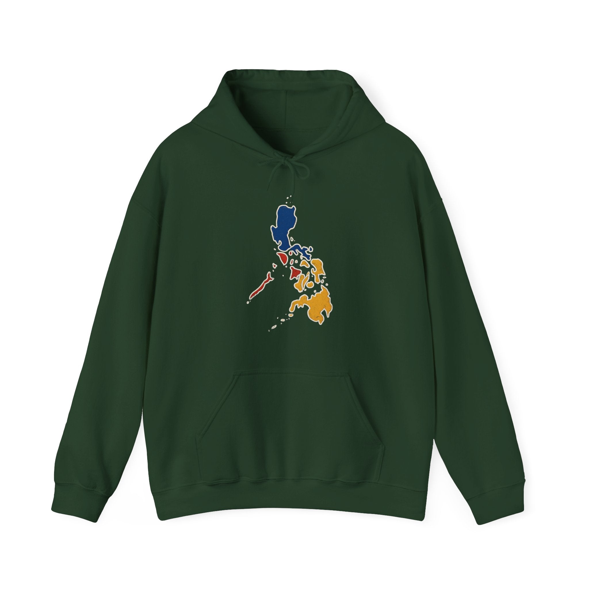 Philippines Map & Heraldic Eagle Hoodie — Filipino Pride Pullover