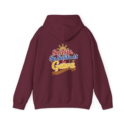 Pinay sa Isip sa Salita at sa Gawa — Filipino Pride Pullover Hoodie
