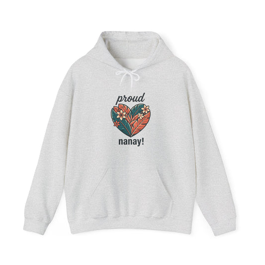 Proud Nanay Hoodie – Floral Heart Filipino Mom Gift