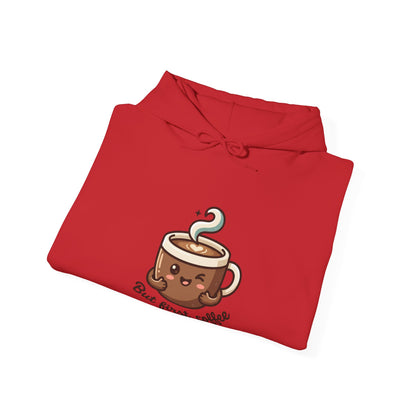 Hoodie — Cute "But First, Coffee" Coffee Cup Graphic Hoodie