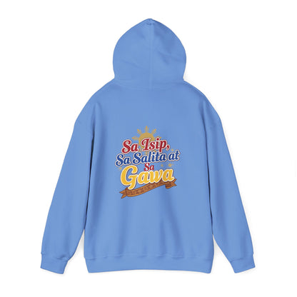 Pinay sa Isip sa Salita at sa Gawa — Filipino Pride Pullover Hoodie