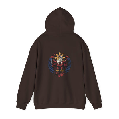 Philippines Map & Heraldic Eagle Hoodie — Filipino Pride Pullover