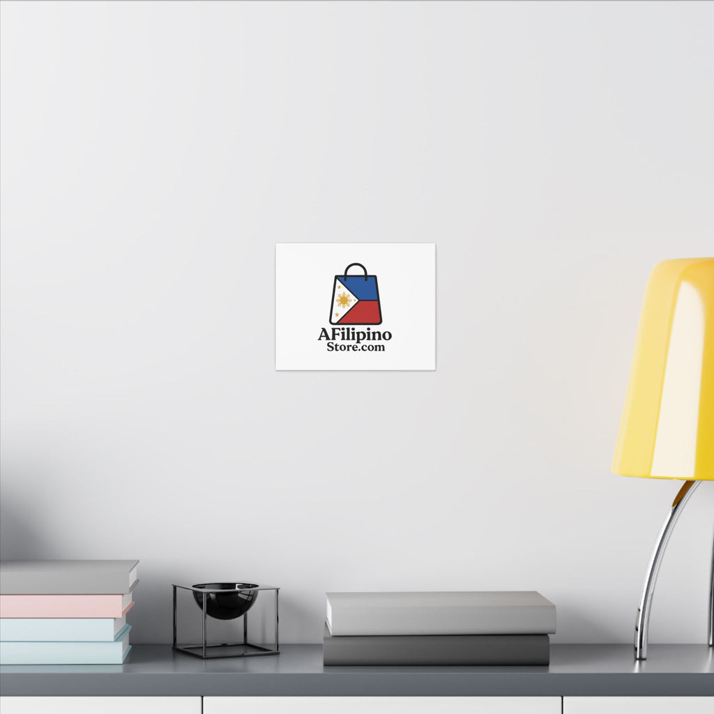 Filipino Flag Tote Logo Canvas Print — AFilipinoStore.com Matte Stretched Wall Art