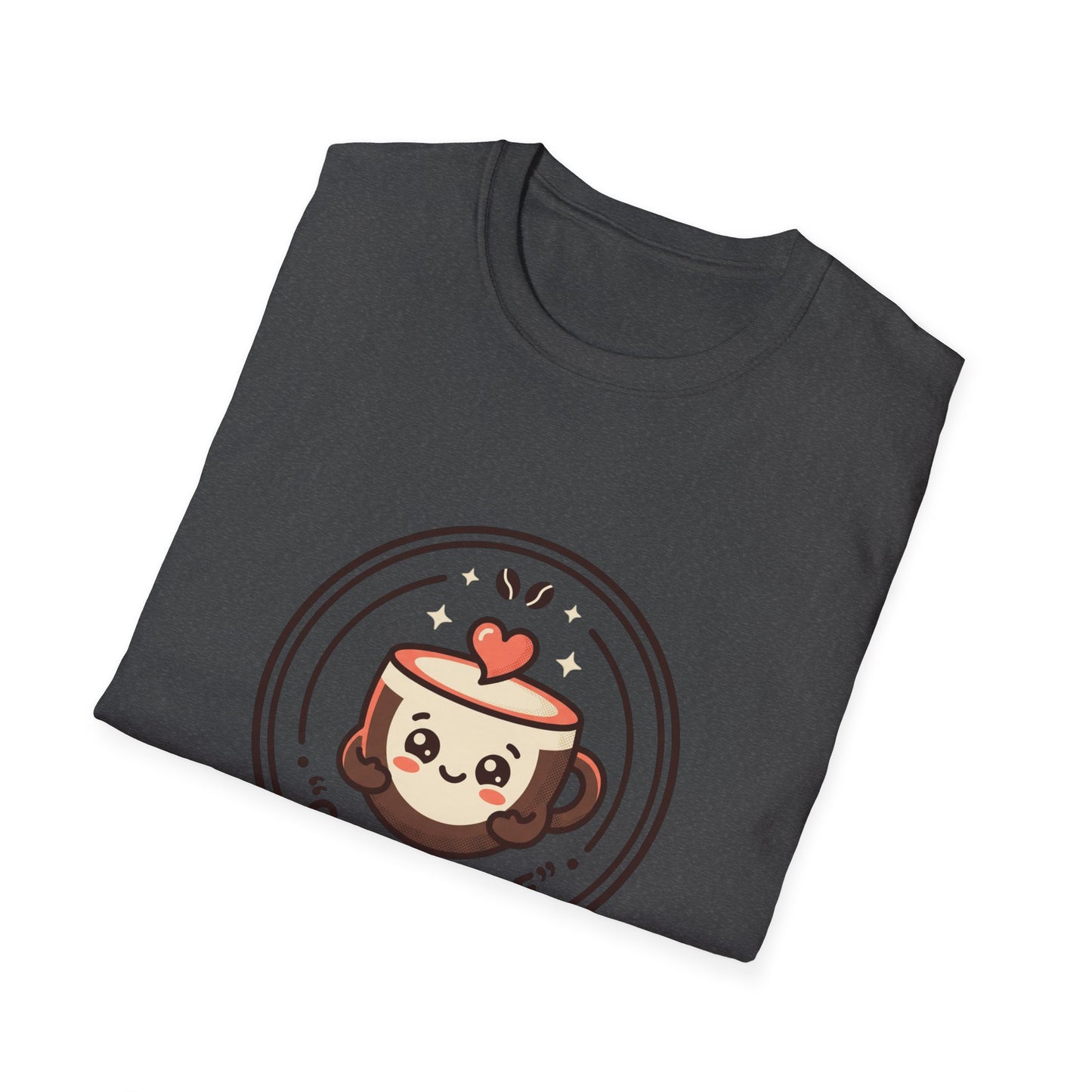 T-Shirt — Caffè Cutie Cute Coffee Cup Graphic Tee