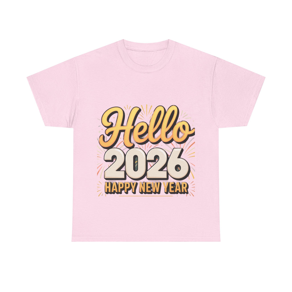 Copy of New Year Celebration Tee - Hello 2026 Happy New Year Design