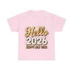 Copy of New Year Celebration Tee - Hello 2026 Happy New Year Design