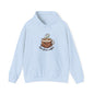 Hoodie — Cute "But First, Coffee" Coffee Cup Graphic Hoodie