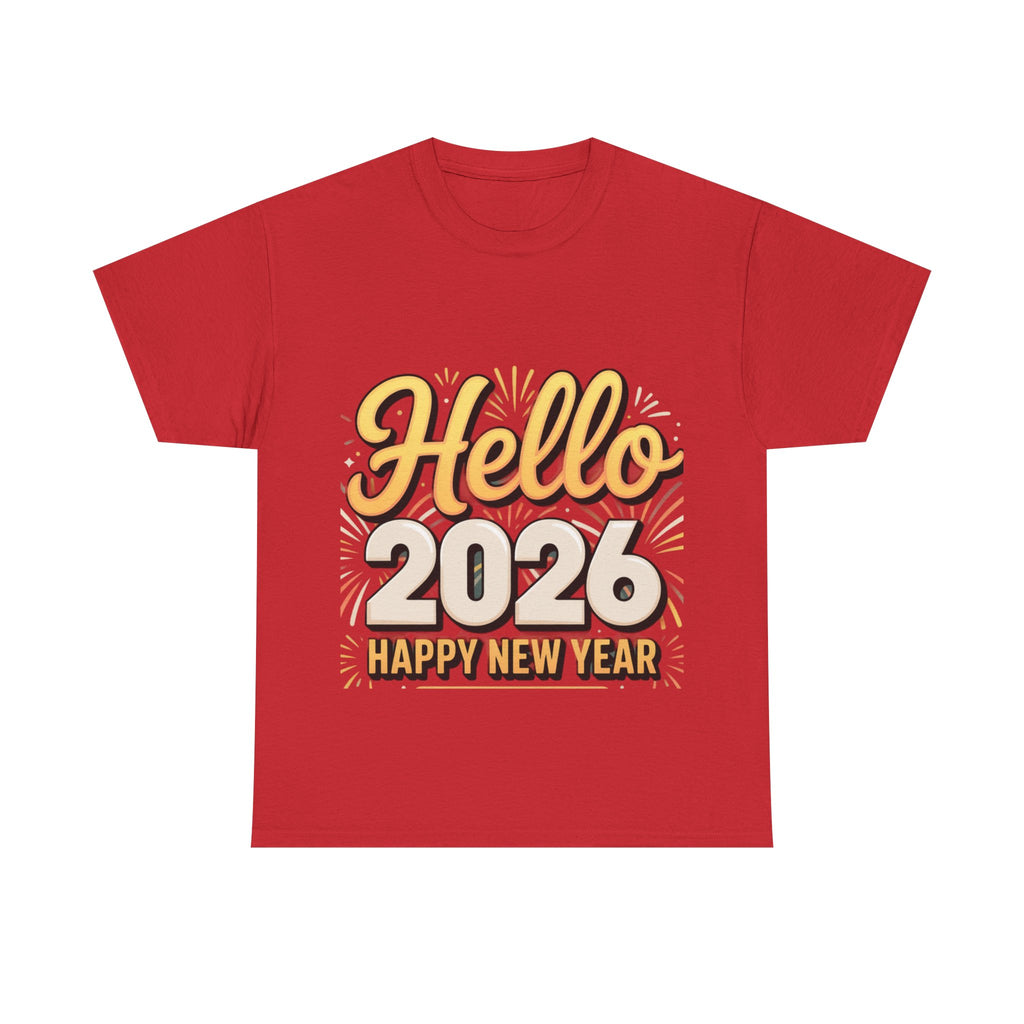 Copy of New Year Celebration Tee - Hello 2026 Happy New Year Design