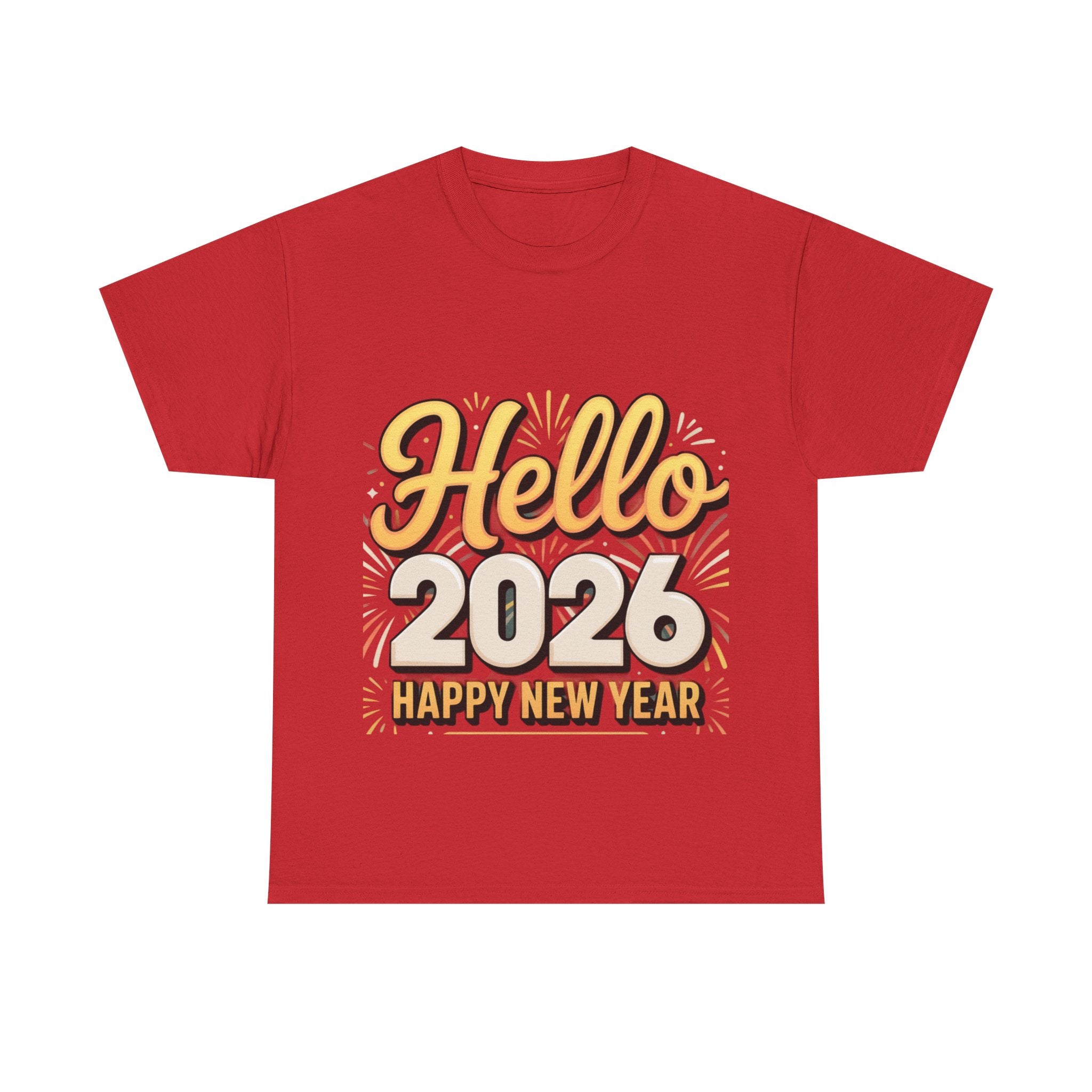 Copy of New Year Celebration Tee - Hello 2026 Happy New Year Design