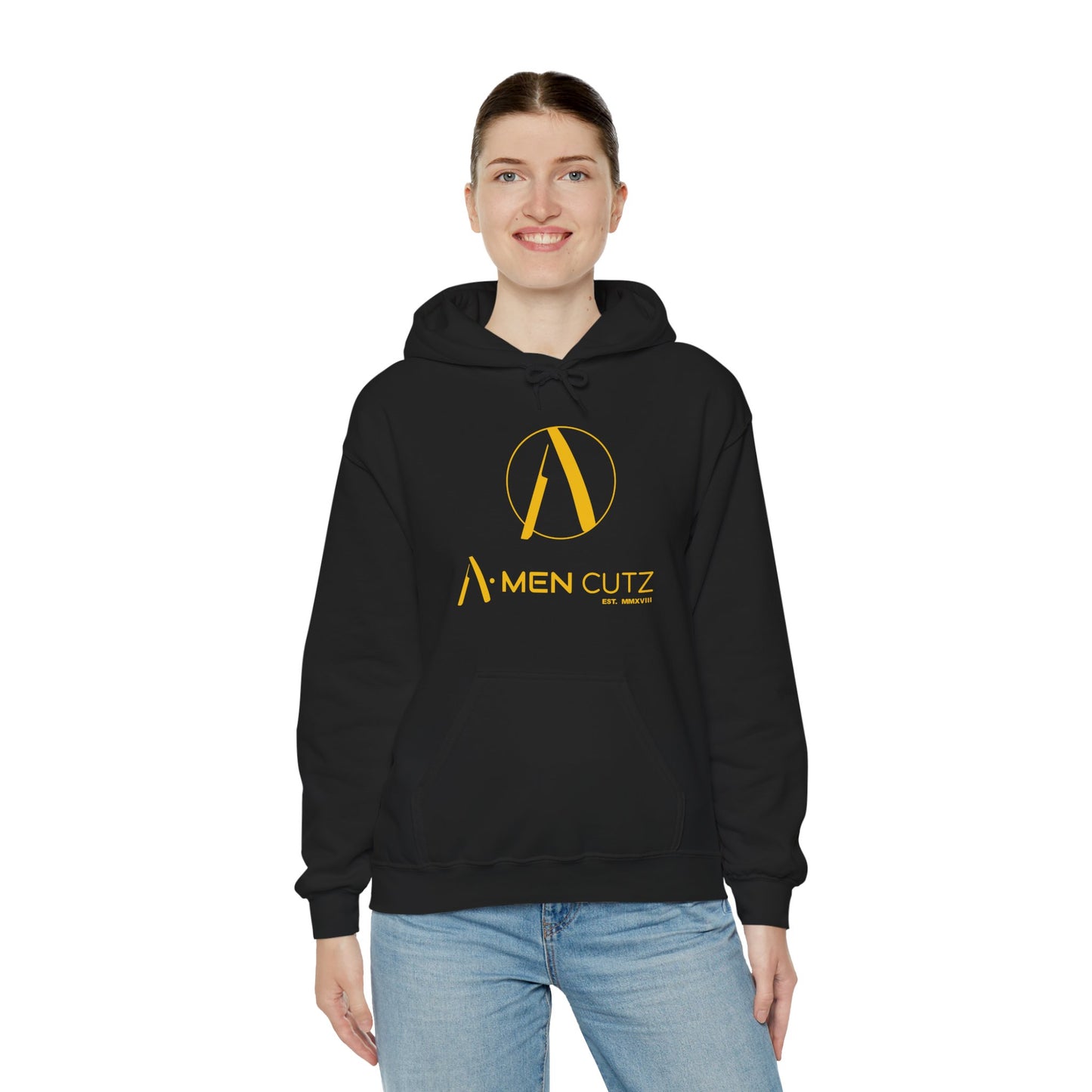 A Men Cutz Unisex Heavy Blend™ Hooded Sweatshirt
